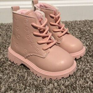 SHEIN Pink Toddler Girls Boots